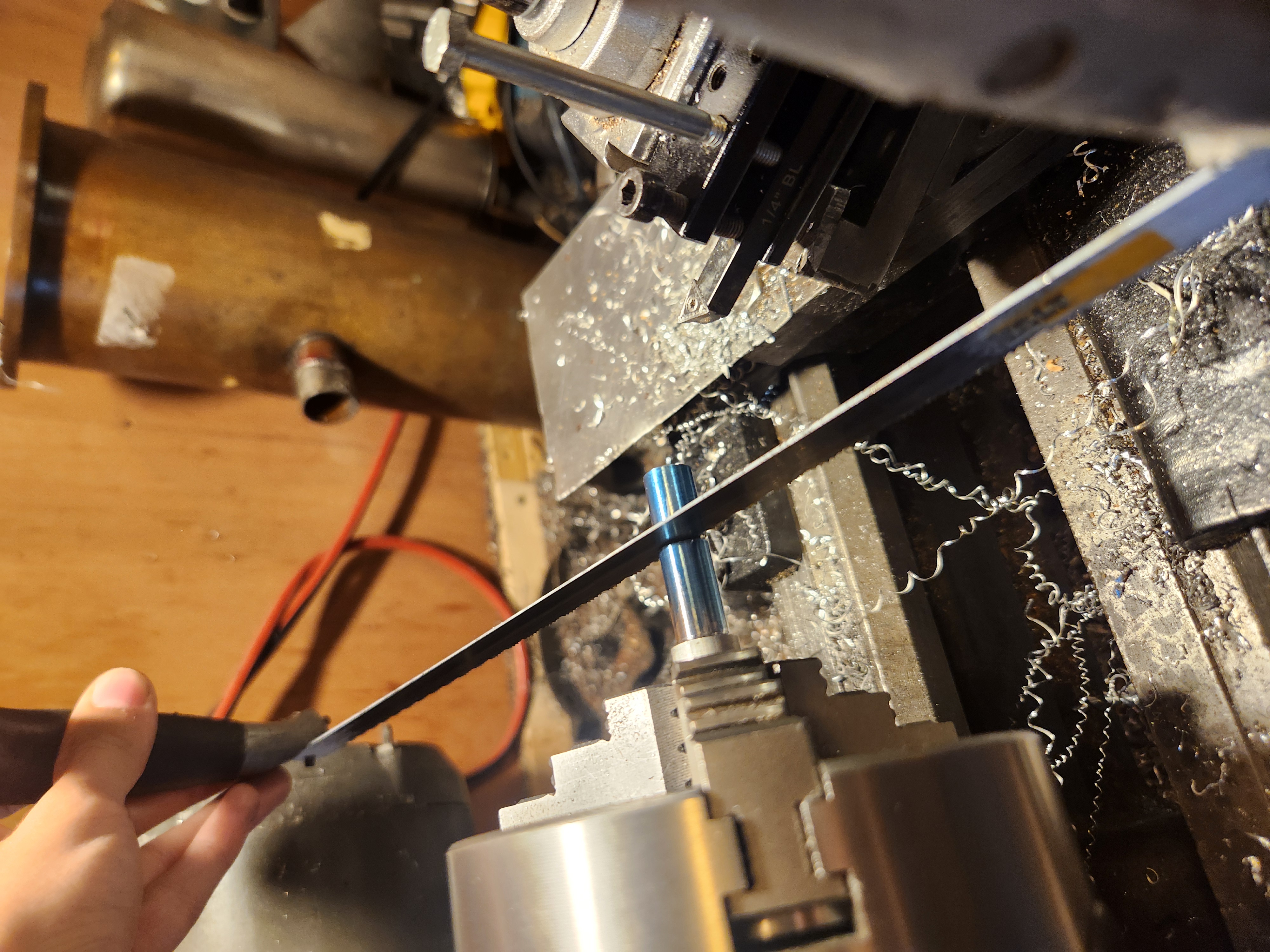 Cutting bearing seats and drilling main hole